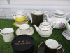 43 x Pieces of Halycon Days English Fine Bone China Crockery to Include: 9 x Assorted Tea For One Tea Sets, 6 x Assorted Tea Pots, 1 x Milk Jug, 1 x Sugar Bowl, 12 x Assorted Tea Cups & 12 x Assorted Saucers, 2 x Coaster Sets. - 5