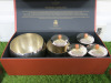 Lot Consisting of 10 Silver Plated Items to Include: 2 x Bowls, 4 x Cups with Lids, 1 x Sugar Bowl, 1 x Candle Stick Holder 2 x Cocktail Shakers. - 2