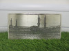 Silver Plated Decorative Box Depicting Masjid al Haram. Size H6 x W18.5 x D9.5cm.