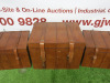 3 x Leather Storage Trunks to Include: 1 x H39 x W51 x D38cm & 2 x H31 x W41x D31cm. - 2