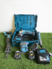 5 x Makita Cordless Tools to Include: 1 x Hammer Drill, Model BHP202, 1 x Reciprocating Saw , Model DJR186, 1 x 4" Angle Grinder, 1 x Palm Sander, Model DBO180, 1 x Multi Tool, Model DTM51. Comes with 2 x 5.0Ah Batteries, 2 x Chargers DC18RC & 1 x Carry C