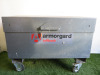 Armogard Tuffbank Heavy Duty Rolling Tool Chest or Site Security Box, S/N x4494. Size H85 x W120 x D63cm. Open with 2 Keys.