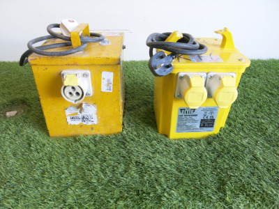 2 x 110V Transformers to Include: 1 x 2.2KVA & 1 x 3.3KVA.