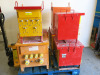 Pallet Containing 8 x Assorted Contractor 10.0KVA 110V Site Transformers Untested. Pallet Weighs Approx 540KG - 3