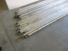 Approx 125 Assorted Pieces of Large Aluminium Scaffold Tower Component Parts to Include: 77 x Assorted Length Brace Bars, 32 x Stabiliser Legs, 9 x Frames, 3 x Stand Platforms & 4 x Trapdoor Platforms. - 11
