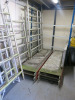 Approx 125 Assorted Pieces of Large Aluminium Scaffold Tower Component Parts to Include: 77 x Assorted Length Brace Bars, 32 x Stabiliser Legs, 9 x Frames, 3 x Stand Platforms & 4 x Trapdoor Platforms. - 13