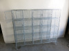 20 Door Wire Mesh Locker, Size H136 x W151 x D30cm. - 4