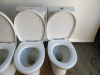 3 x Toilets in White. Comes with 2 Cisterns. - 3