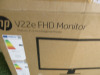 HP V22e FHD Monitor. Comes in Original Box with Power Supply. - 2