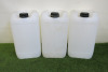 3 x Large White Containers with Lids.