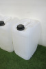3 x Large White Containers with Lids. - 2