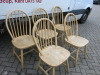 5 x Wooden Spindle Back Dining Chairs.