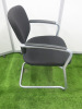 5 x Connection Havana Medium Back, Black Fabric Chairs, with Chrome Legs. - 4