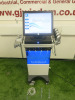 HydraFacial MD Tower Lymphatic Drainage Pore Vacuum 4 x Wireless LED Light Therapy Machine, Ref 70290-02-01, S/N 1906-3317. NOTE: missing hand piece.