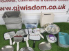 Quantity of Beauty Accessories to Include: 10 x Handheld Mirrors, 12 x Combs, 5 x Brushes, 9 x Hair Clips, 3 x Tissue Boxes, 4 x Containers, 7 x Stainless Steel Kidney Dishes & 12 x Assorted Sized Bowls. - 9