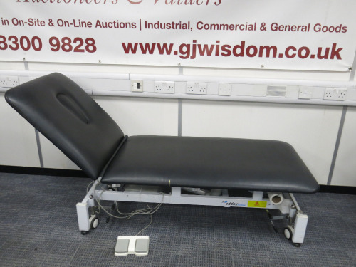 Addax Medical Electrical Adjustable Treatment Bed, Black.