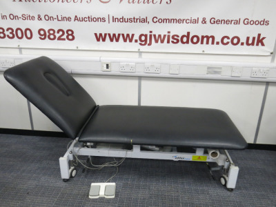 Addax Medical Electrical Adjustable Treatment Bed, Black.