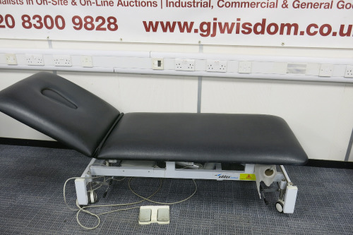 Addax Medical Electrical Adjustable Treatment Bed, Black.
