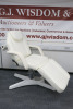 White Elite Hydraulic 3 Section Treatment Chair, Model IK-B10-White.
