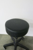 Height Adjustable Black Medical Rolling Stool, with Black Legs. - 2