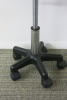 Height Adjustable Black Medical Rolling Stool, with Black Legs. - 3