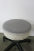 Height Adjustable Grey Medical Rolling Stool, with Chrome Legs. - 2