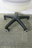 Height Adjustable Grey Medical Rolling Stool, with Chrome Legs. - 3