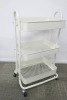 White 3 Tier Mobile Storage Trolley. - 2