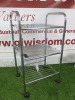 Chrome Mobile Trolley with 3 Shelves. - 2