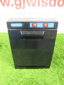 Towel Warmer, Model RTD-8A In Black.