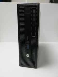HP EliteDesk 800 G1 SFF PC, Running Windows 10 Pro, Intel Core i5-4570, CPU @ 3.2GHz, 8GB RAM, 118GB Storage.