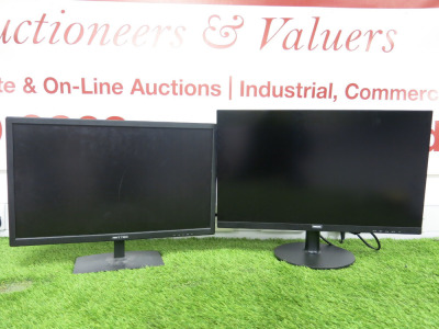 2 x Monitors to Include: 1 x 24" Phillips Monitor with Power Supply & 1 x Antteq Monitor, requires power supply.