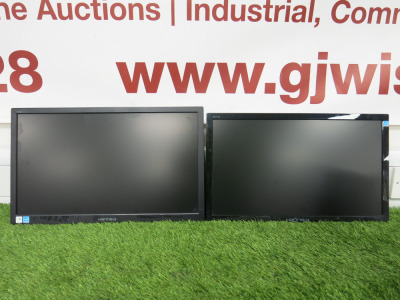 2 x Hanns.G Monitors to Include: Model HE205 19.5" & Model HE195 18.5". NOTE: requires stands.