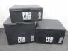 Set of 3 x Pro Active Soft Plyo Boxes. Sizes Include 60cm/45cm & 30cm.