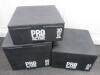 Set of 3 x Pro Active Soft Plyo Boxes. Sizes Include 60cm/45cm & 30cm. - 2