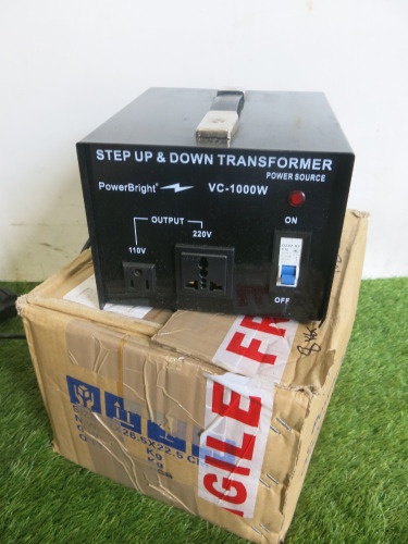 Power Bright VC-1000W Step Up & Down Transformers, Model BC1000W