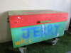 Armogard Tuffbank Heavy Duty Rolling Tool Chest or Site Security Box. Size H85 x W120 x D63cm. Open no key. - 2