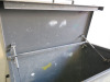 Armogard Tuffbank Heavy Duty Rolling Tool Chest or Site Security Box. Size H115 x W120 x D63cm. Open no key. - 5