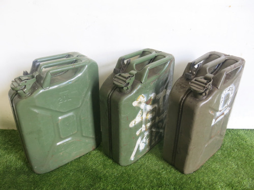 3 x 20lt Metal Fuel Containers.