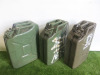 3 x 20lt Metal Fuel Containers.