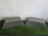 2 x Checker Plate Trailer Mud Guards. Size H30 x W90 x D33cm.