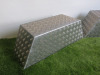 2 x Checker Plate Trailer Mud Guards. Size H30 x W90 x D33cm. - 2