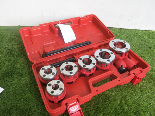 Box Set of 6 x Pipe Threading Dies, Appears New/Unused.