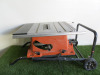 Evolution Portable Table Saw, Model R255 PTS. NOTE: missing blade guard.