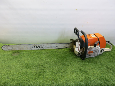 Stihl MS880 Petrol Chainsaw with 36" Bar. NOTE: no chain.