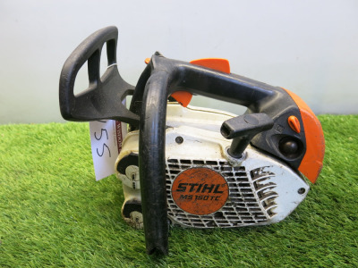 Stihl MS150tc Petrol Chainsaw. NOTE: missing bar & chain.