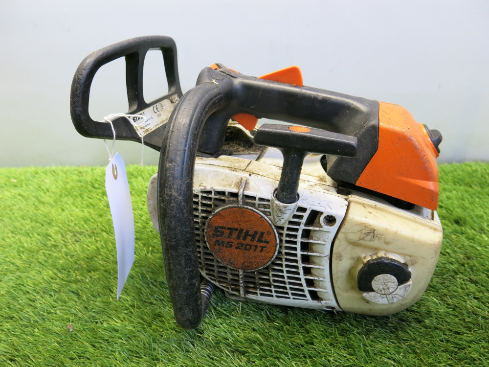 Stihl MS201t Petrol Chainsaw. NOTE: missing bar & chain.