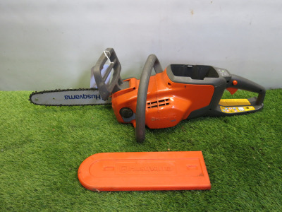 Husqvarna 120i Electric Chainsaw. NOTE: requires battery & charger.