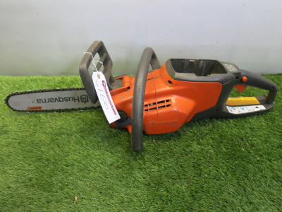 Husqvarna 120i Electric Chainsaw. NOTE: requires battery & charger.