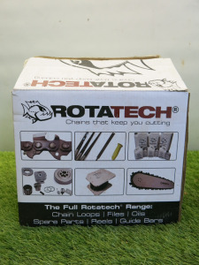 New/Boxed 100ft Reel of Rotatech Professional Chainsaw Chain, Pitch 3/8", Gauge .063".